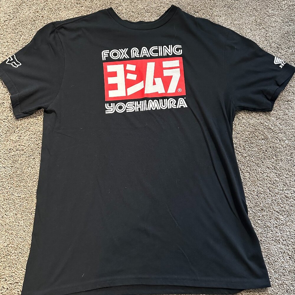 Fox Racing Yoshimura Men's Black Large T-shirt
